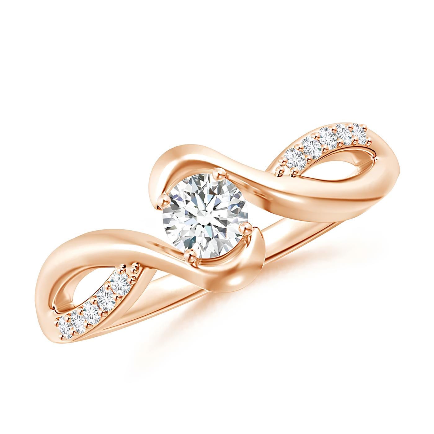 1.00 CTW Round Cut EF VS/SI Lab-Grown Diamond Ring Engagement or Wedding Ring for Women in 14K Gold or Platinum, Perfect Anniversary Gift